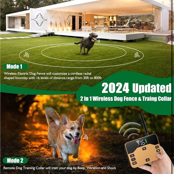 Wireless Dog Fence，Electric Dog Fence Wireless System (063) - Picture 2 of 7